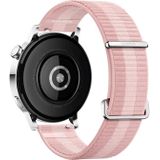 Huawei horloge GT 3 Smart Horloge 42mm Gevlochten Polsband  1.32 Inch Geamoled scherm  ondersteuning Hartslag Monitoring / GPS / 7-Days Battery Life / NFC (PINK)