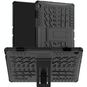 Voor Lenovo Tab M10 X605 / X505 Band Textuur Schokbestendige TPU + PC beschermende tabletcase met houder