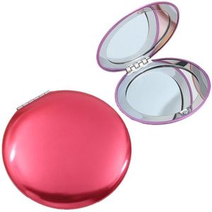 3 stks make-up kleine spiegel vouwen draagbare clamshell cirkelvormige spiegel