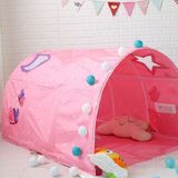 Children Home Bed Crawl Tunnel Game House Tent  Style:Pink