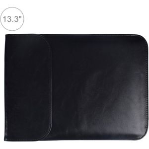 13.3 inch PU + Nylon Laptop Bag Case Sleeve Notebook Carry Bag  For MacBook  Samsung  Xiaomi  Lenovo  Sony  DELL  ASUS  HP(Black)