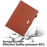 For iPad 5 / 6 / 7 / 8 / 9 Business Style Horizontal Flip Leather Case with Holder & Card Slot & Photo Frame & Wallet & Hand Strap & Sleep / Wake-up Function(Brown)