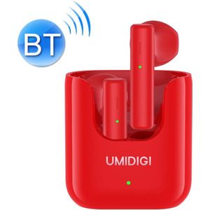 [HK Magazijn] UMIDIGI AirBuds U IPX5 Waterdichte ENC Ruisonderdrukking Bluetooth Oortelefoon met Oplaaddoos  Ondersteuning Touch &Amp; Spraakassistent &Oproep &APP Control (Rood)