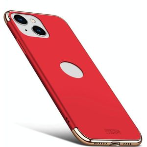 Voor iPhone 14 MOFI Yatun Series 3 in 1 Stitching PC Phone Case(Rood)