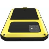 For Galaxy A51 LOVE MEI Metal Shockproof Waterproof Dustproof Protective Case(Yellow)