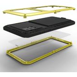 For Galaxy A51 LOVE MEI Metal Shockproof Waterproof Dustproof Protective Case(Yellow)