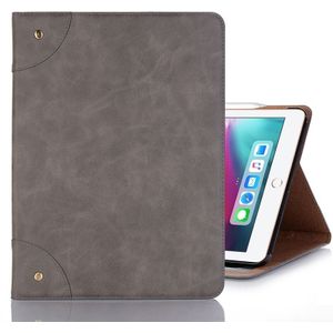 Retro Book Style Horizontal Flip PU Leather Case for iPad Pro 12.9 inch (2018)  with Holder & Card Slots & Wallet (Grey)