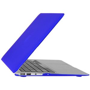 ENKAY for Macbook Air 11.6 inch (US Version) / A1370 / A1465 Hat-Prince 3 in 1 Frosted Hard Shell Plastic Protective Case with Keyboard Guard & Port Dust Plug(Dark Blue)