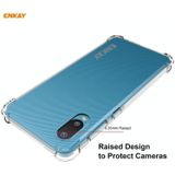 For Samsung Galaxy A02 Hat-Prince ENKAY Clear TPU Shockproof Case Soft Anti-slip Cover