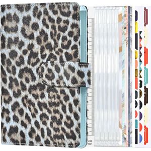 A6 Leopard Print Cash Budget Notebook Losbladig notitieblok voor financieel beheer