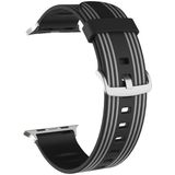 Silicone Replaceable Watch Strap For Apple Watch Series 6 & SE & 5 & 4 40mm / 3 & 2 & 1 38mm(2)