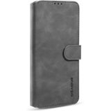 For Xiaomi Redmi K40 DG.MING Retro Oil Side Horizontal Flip Leather Case with Holder & Card Slots & Wallet(Grey)