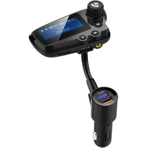 T91Large screen Car MP3 Player Bluetooth ontvangen hands free telefoon auto muziek sigarettenaansteker QC 3.0 Quick Charge auto charge (zwart)