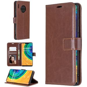 For Huawei Mate 30 Pro Crazy Horse Texture Horizontal Flip Leather Case with Holder & Card Slots & Wallet & Photo Frame(Brown)