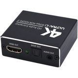 AY78V20 4K 60Hz HDMI 2.0 Audio Splitter 5.1 ARC HD-MI Audio Extractor HDCP 2.2 HDR10 Audio Converter 4K HD-MI Optical TOSLINK SPDIF