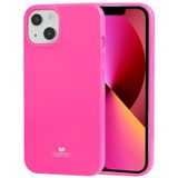 Goosspery Jelly TPU Fluorescentie Schokbestendig en Krashoes voor iPhone 13 (Pink)