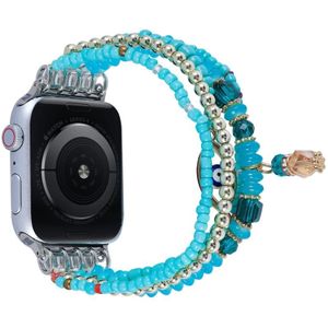 Oogschalen ketting horlogeband voor Apple Watch Series 7 45 mm / 6 & SE & 5 & 4 44mm / 3 & 2 & 1 42 mm