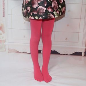 Spring Summer Autumn Solid Color Pantyhose Ballet Dance Tights for Kids(Watermelon Red)