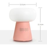 XYD-055 Cloud Mushroom USB Clock Night Light Sleep Timer Afstandsbediening Nachtlampje  Lichte kleur: Afstandsbediening Type Roze