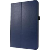 For Samsung Galaxy Tab S7 T870 2-Folding Business Horizontal Flip PU Leather Case with Card Slots & Holder(Dark Blue)
