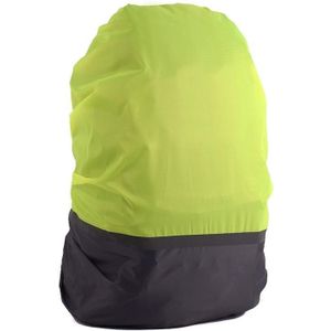 2 PCS Outdoor Mountaineering Color Matching Luminous Backpack Rain Cover  Size: S 18-30L(Gray + Fluorescent Green)