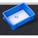 3 PCS Thick Multi-function Material Box Brand New Flat Plastic Parts Box Tool Box  Size: 25.3cm x 18cm x 7.4cm(Blue)