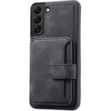 Voor Samsung Galaxy S21 + 5G Skin Feel Dream Anti-diefstal Borstel Schokbestendig Portable Skin Card Bag Phone Case(Black)