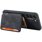 Voor Samsung Galaxy S21 + 5G Skin Feel Dream Anti-diefstal Borstel Schokbestendig Portable Skin Card Bag Phone Case(Black)