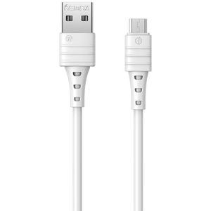 Remax RC-179M 2.4A Micro USB High Elastic TPE Fast Charging Data Kabel  Lengte: 1m