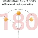 Single Table Tennis Trainer Elastic Flexible Shaft Fixed Ball Training Device  Specification: Red Without Racket
