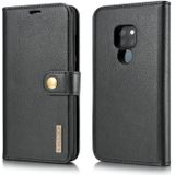 DG.MING Crazy Horse Texture Flip Detachable Magnetic Leather Case for Huawei Mate 20  with Holder & Card Slots & Wallet (Black)
