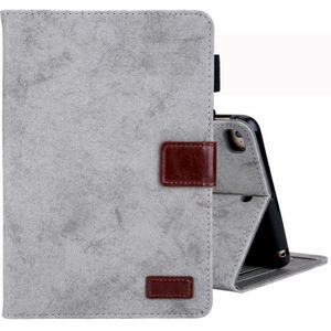For iPad Mini 1 / 2 / 3 / 4 Business Style Horizontal Flip Leather Case  with Holder & Card Slot & Photo Frame & Sleep / Wake-up Function(Grey)