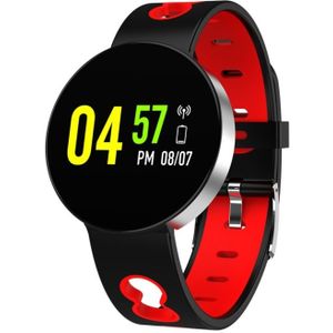 Z8 0.96 inches TFT Color Screen Smart Bracelet IP67 Waterproof  Silicone Watchband  Support Call Reminder /Heart Rate Monitoring /Sleep Monitoring /Sedentary Reminder /Blood Pressure Monitoring(Black Red)