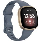 Voor Fitbit Versa 4 / Versa 3 / Sense Universal TPU Watch Band  Grootte: L (Blue Gray)