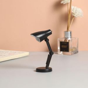 LED opvouwbare mini magnetische bureaulamp met clip (LD01 zwart)