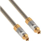EMK YL-A 15m OD8.0mm Gold Plated Metal Head Toslink Male to Male Digital Optical Audio Cable