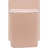 Fully-automatic with Lip Covered Household Living Room Kitchen Bathroom Intelligent Induction Trash Can  Style:Battery Type(Pink)