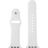 For Apple Watch Sport 42mm High-performance Rubber Sport Watchband with Pin-and-tuck Closure(White)