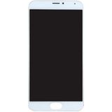 LCD Screen and Digitizer Full Assembly with Frame for Meizu MX5 (White)