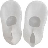 Silicone Sailboat Socks Foot Heel Anti-cracking Sleeve Anti-drying Beach Home Socks  Size:S(33-35)(White)