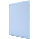 Skin Feel pennenhouder gevouwen tablet lederen hoes voor iPad Air 2 / Air / 9.7 2018 / 9.7 2017