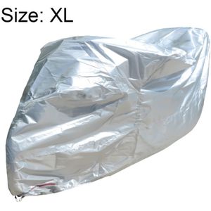 210D Oxford Cloth Motorcycle Electric Car Rainproof Dust-proof Cover  Size: XL (Silver)