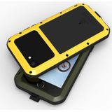 Hou van mei metalen schokbestendig waterdichte stofdichte bescherming telefoonhoesje met glas voor iPhone SE 2022 / SE 2020 / 8/7