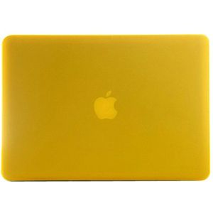 MacBook Pro 15.4 inch Frosted structuur hard Kunststof Hoesje / Case (geel)