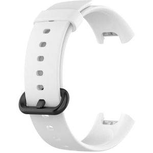 For Xiaomi Watch Mi Watch Lite / Redmi Watch Silicone Sports Wristband(white)