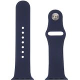 For Apple Watch Sport 38mm High-performance Rubber Sport Watchband with Pin-and-tuck Closure(Dark Blue)