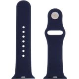 For Apple Watch Sport 38mm High-performance Rubber Sport Watchband with Pin-and-tuck Closure(Dark Blue)