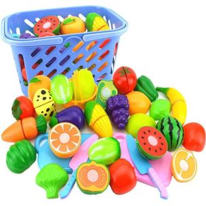 Doen alsof spelen plastic voedsel speelgoed snijden fruit groente voor kinderen  willekeurige kleur en stijl 23 stuks/set