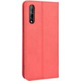 For Huawei P Smart S/Y8p/Enjoy 10S Magnetic Buckle Retro Crazy Horse Texture Horizontal Flip Leather Case  with Holder & Card Slots & Photo Frame(Red)