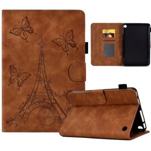 Voor Amazon Kindle Fire HD8 2022/2020 Tower reliëf lederen Smart Tablet Case